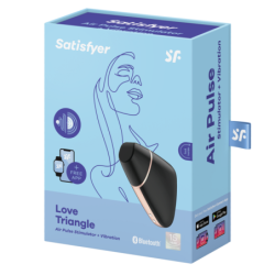 Love Triangle Stimulator & Vibrator Zwart