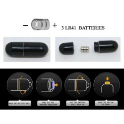 Brave Man Funda Realística Penil Amb Rabbit 16.5 Cm Negre