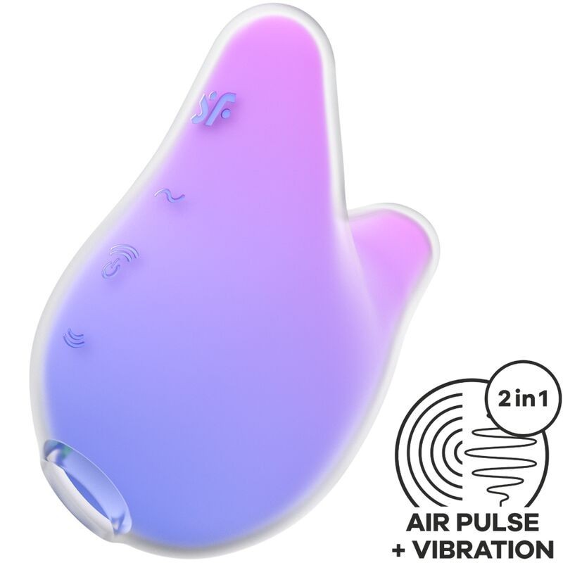 Mermaid Vibes stimuliatorius-vibratorius violetinės ir rožinės spalvos