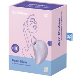 Pearl Diver Stymulator Y Wibrator Fioletowy