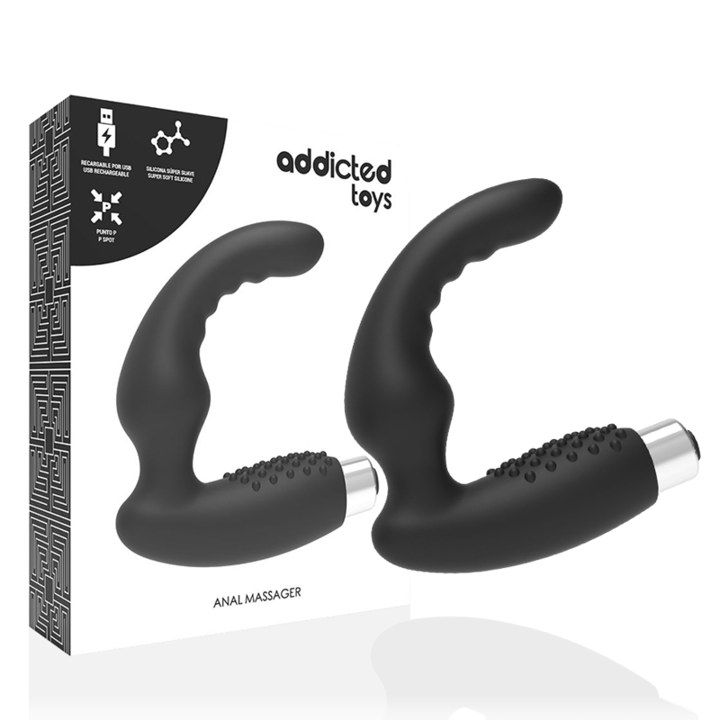 Dobíjecí prostatický vibrátor Model 2 - Černý