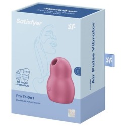 Pro To Go 1 Stimulator și Vibrator Dublu Roșu