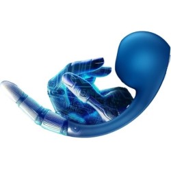 Pro+ Wave 4 G-punkta stimulators & Air Pulse Bezmaksas aplikācija Tumši zils
