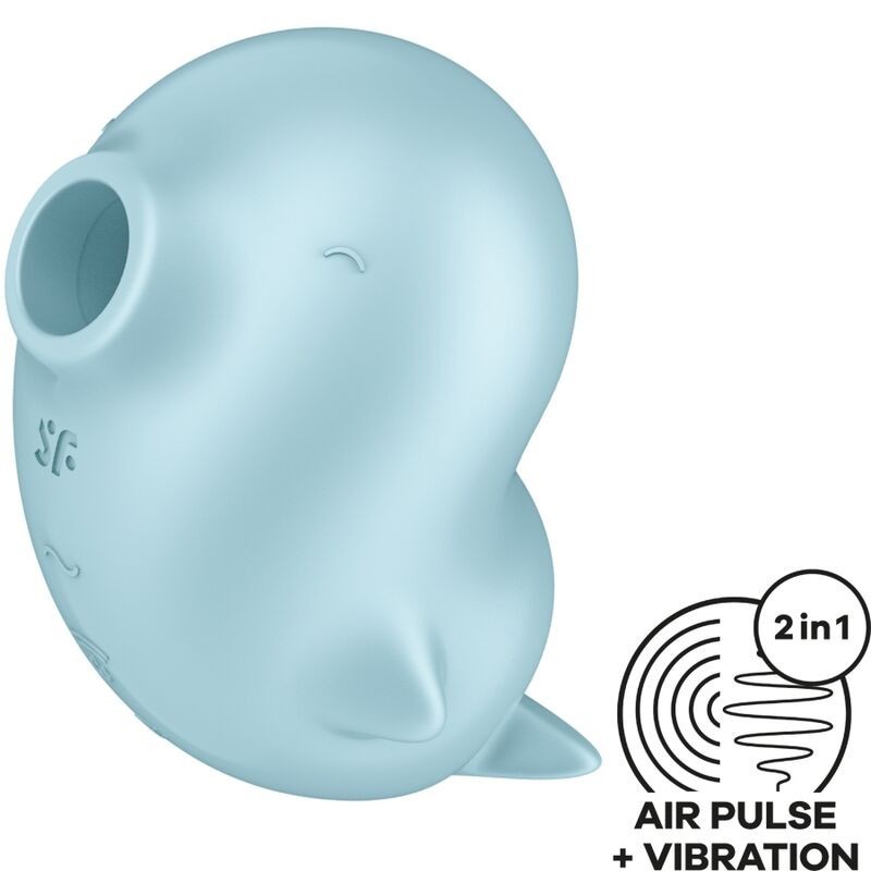 Sassy Seal Estimulator & Vibrator Albastru