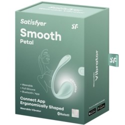 Smooth Petal G taško stimuliatorius, žalsvai melsvas, nemokama programėlė