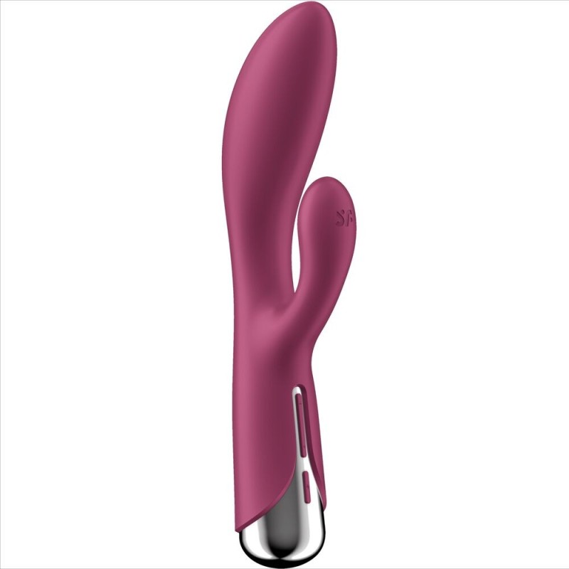 Spinning Rabbit 1 Clitoris- en G-punt Stimulatie Rood