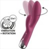 Spinning Rabbit 1 Clitoris- en G-punt Stimulatie Rood