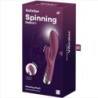 Spinning Rabbit 1 Clitoris- en G-punt Stimulatie Rood