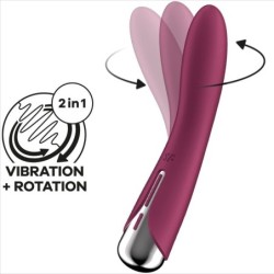 Spinning Vibe 1 Vibrador Rotador Ponto G Vermelho