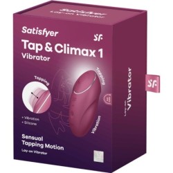 Tap & Climax 1 Lay-On Vibrator Rød