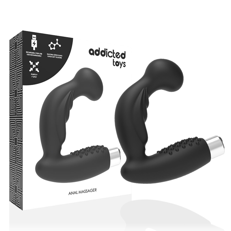 Prostatavibrator Genopladelig Model 3 - Sort