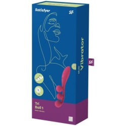 Tri Ball 1 Multi Vibrator Roșu
