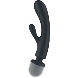 Triple Lover Massatjador Vibrador Rabbit Gris