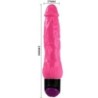 Farverig Sex Vibrator Realistisk Lilla 24 Cm