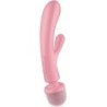 Triple Lover Masajeador Vibrador Rabbit Rosa