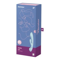 Triple Oh Vibratore Ibrido Blu