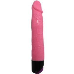 Vibromasseur Sexuel Coloré Réaliste Rose 23 Cm