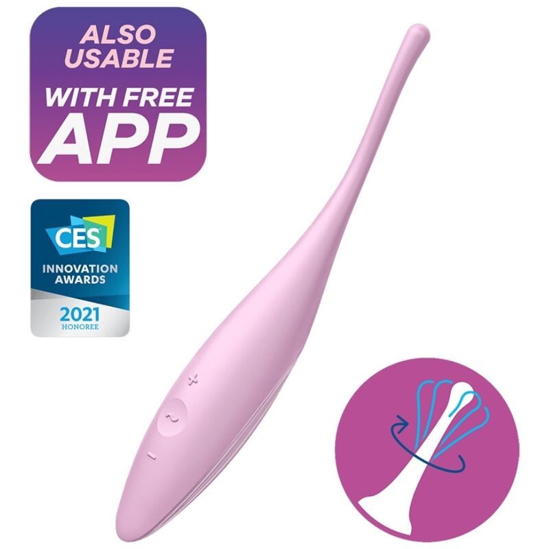 Twirling Joy Clitoris Stimulator Pink
