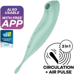 Twirling Pro+ Y-Stimulaator ja vibraator, roheline, äpi toega
