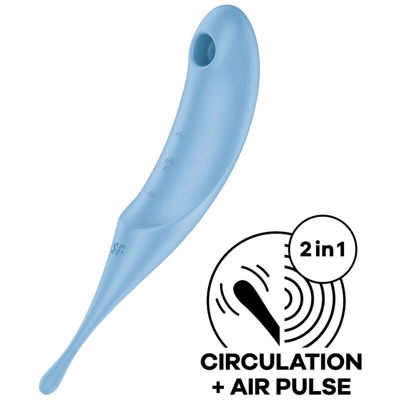 Twirling Pro Stimulátor a Vibrátor Modrý