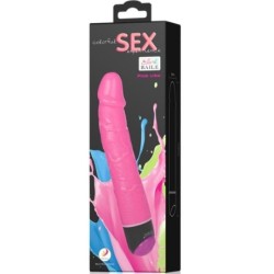 Farbenfroher Sex Vibrator Realistisch Rosa 23 Cm