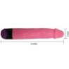 Färgglad Sex Realistisk Vibrator Rosa 23 Cm