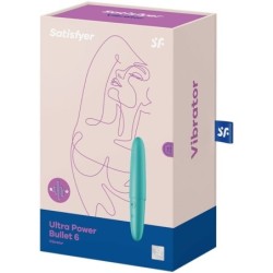 Ultra Power Bullet 6 Bala Vibratória Turquesa