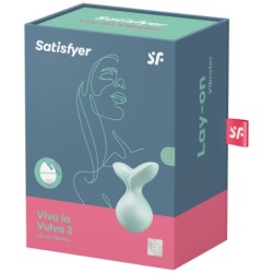 Viva La Vulva 3 Lay-On Vibraattori Vihreä