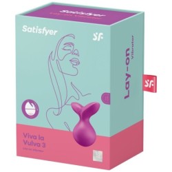 Viva La Vulva 3 Vibrator Lay-On Vijolična