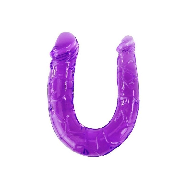 Gode Double En Gelée Flexible Lila