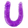 Gode Double En Gelée Flexible Lila