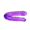 Gode Double En Gelée Flexible Lila
