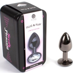 Gunmetal Butt Plug S izmērs 7 cm