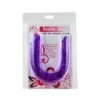 Dvigubas Violetinis Lanksčios Želė Konsistencijos Dildo