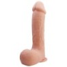 Realistiškas odos tekstūros Johnson dildo, 22 cm