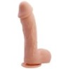 Realistiškas odos tekstūros Johnson dildo, 22 cm