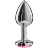 Anal Plug Aluminium Fuchsia 7 Cm