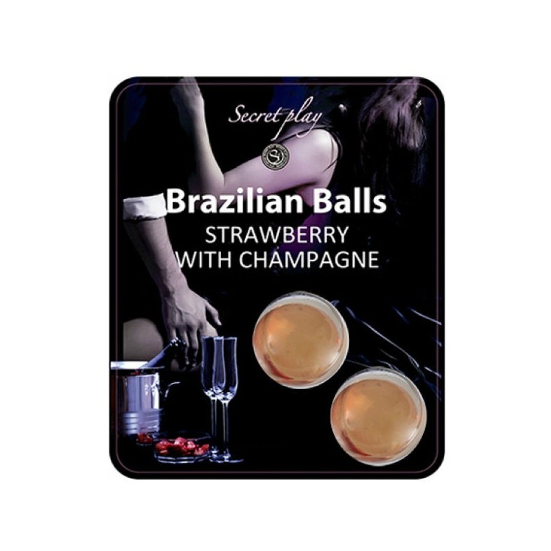 Set 2 Brazilian Balls Căpșuni cu Șampanie