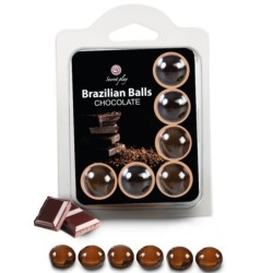 Conjunto 6 Bolas Brasileiras Chocolate