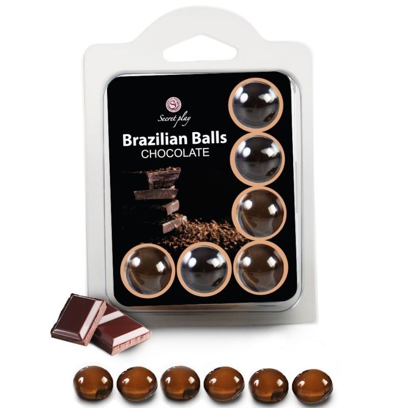 Σετ 6 Brazilian Balls Chocolate