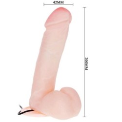 Realistični Dildo z Vibracijo in Rotacijo 20 Cm