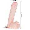 Gode Réaliste Avec Vibration Et Rotation 20 Cm