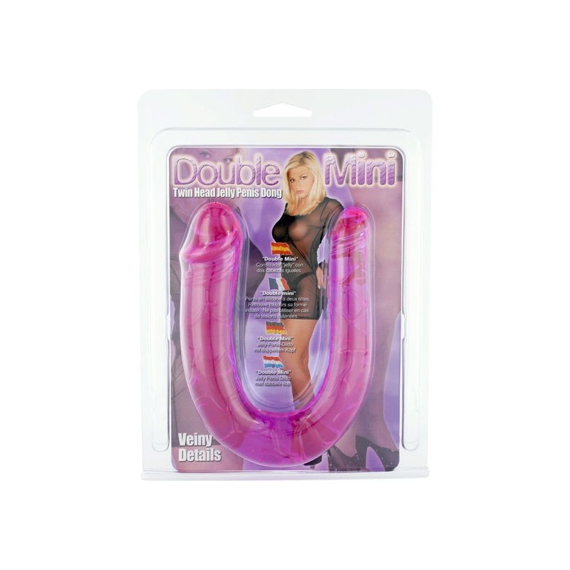 Pénis Avec Deux Têtes En Gelée Flexible