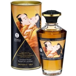 Ulei de Masaj Efect Termic Gust de Caramel 100 Ml