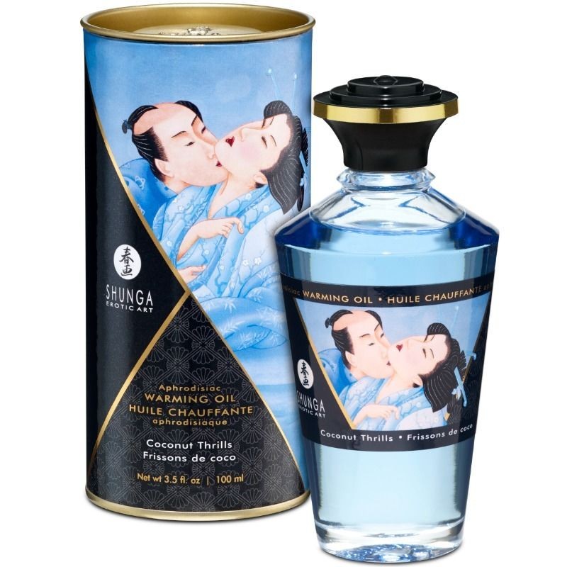 Oli de Massatge Efecte Calor Sabor Coco 100 Ml