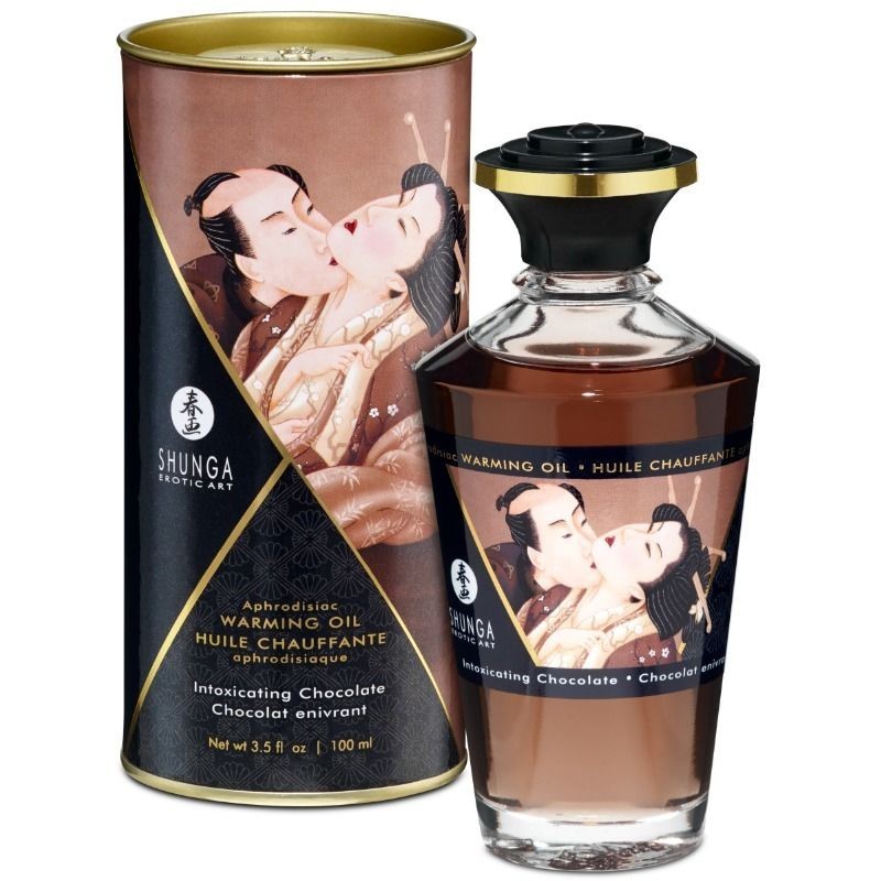 Oli de Massatge Efecte Calor Sabor Intens Xocolata 100 Ml