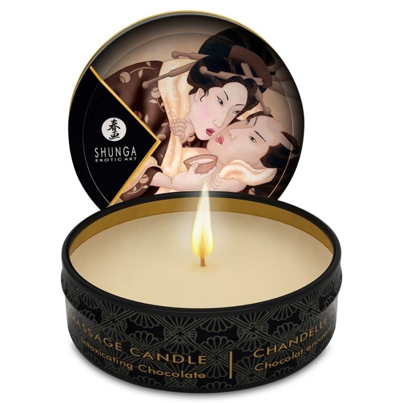 Mini Caress By Candelight Massagekaars Chocolade 30 Ml