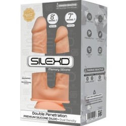 Modelo 1 Pene Realistico Doble Penetracion Silicona Premium Silexpan 17.5 / 19.5 Cm