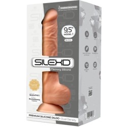 Model 1 Realistični penis iz premium silikona Silexpan 24 cm