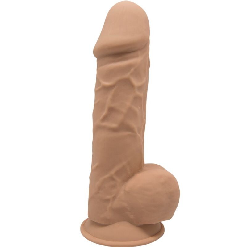 Modelul 1 Penis Realistic Silicon Premium Silexpan Caramel 21.5 Cm
